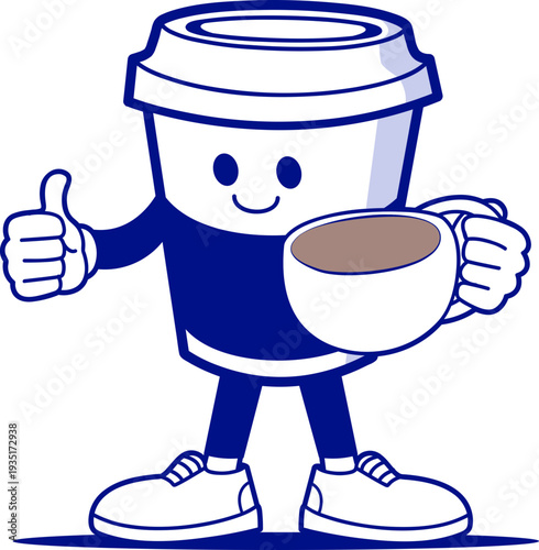 illustration concept for coffee shop and pastry