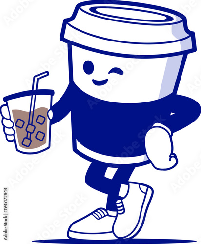 illustration concept for coffee shop and pastry