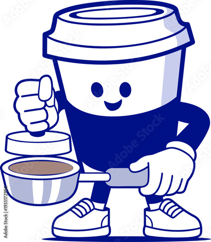 illustration concept for coffee shop and pastry