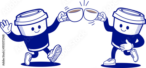 illustration concept for coffee shop and pastry