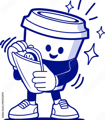 illustration concept for coffee shop and pastry