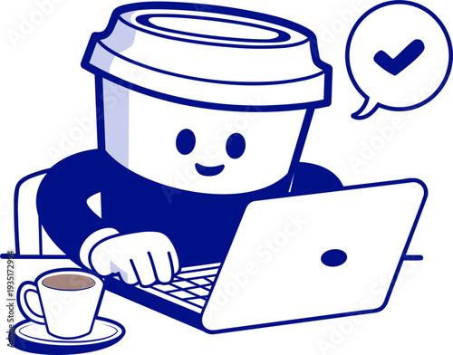 illustration concept for coffee shop and pastry