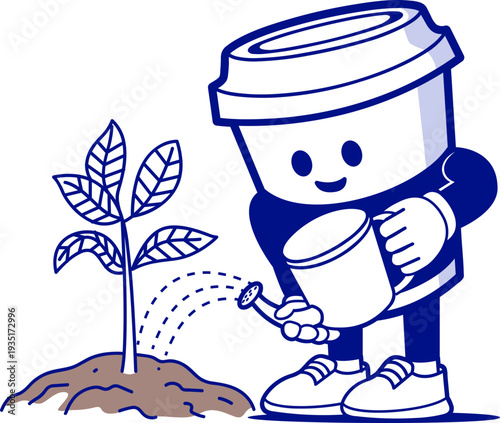 illustration concept for coffee shop and pastry