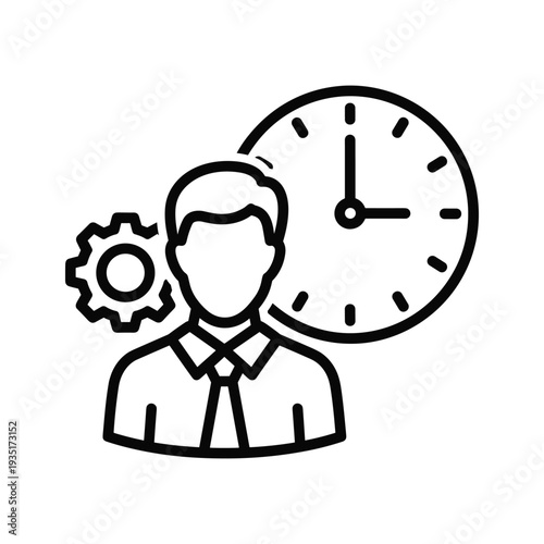 Professional managing time and tasks with efficiency and precision