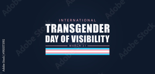 Принти на полотні International Transgender Day of Visibility Minimal Badge Design with Flag