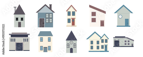 Set of Minimalist House Icons