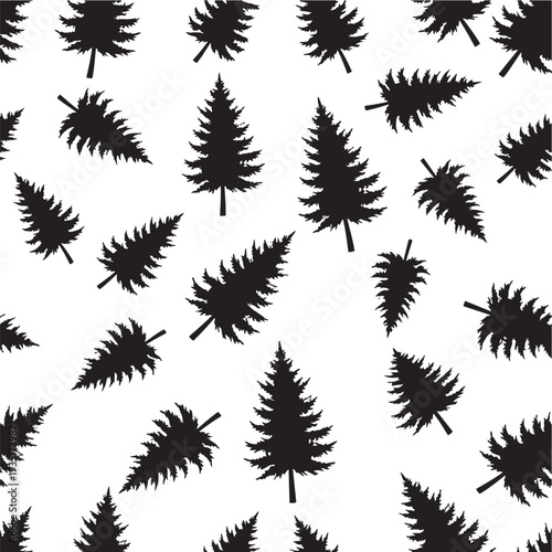 seamless pattern with fern leaves