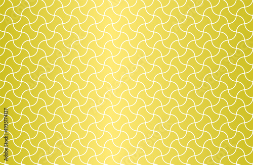 分銅繋ぎ模様　金色　日本伝統シンプル背景