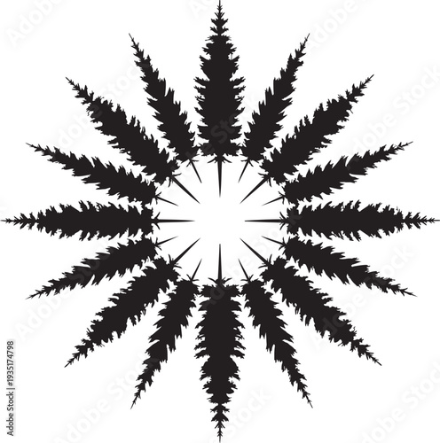 vector illustration of an abstract leaf