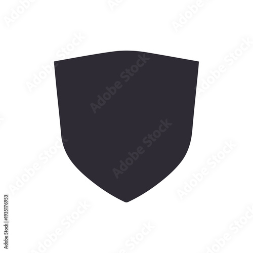 Minimalist Dark Gray Shield Icon A Symbol Of Protection And Safety