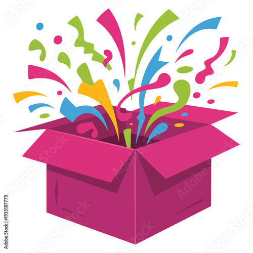 Email alert flat color mini illustration icon for modern concept print UI UX kit web and app development vector design element