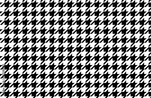 千鳥格子模様　黒色　日本伝統シンプル背景