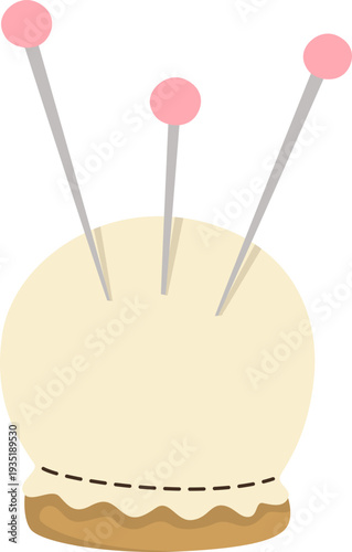 Sewing Pincushion and Pins