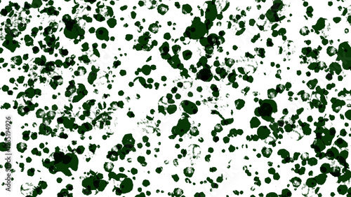 Colorful Acrylic Paint Splatter On White Background Neon