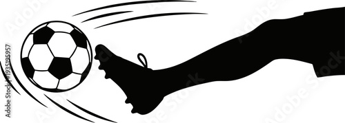 Soccer Kick Silhouette