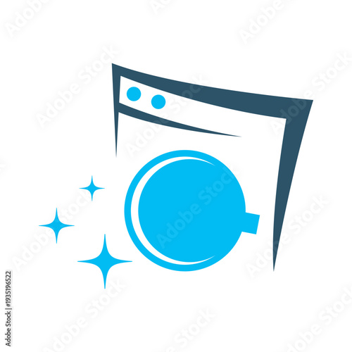 Loundry cleaning service icon