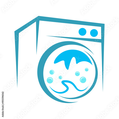 Loundry cleaning service icon