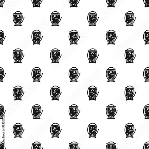 Welding masks repeating in a seamless industrial safety pattern
