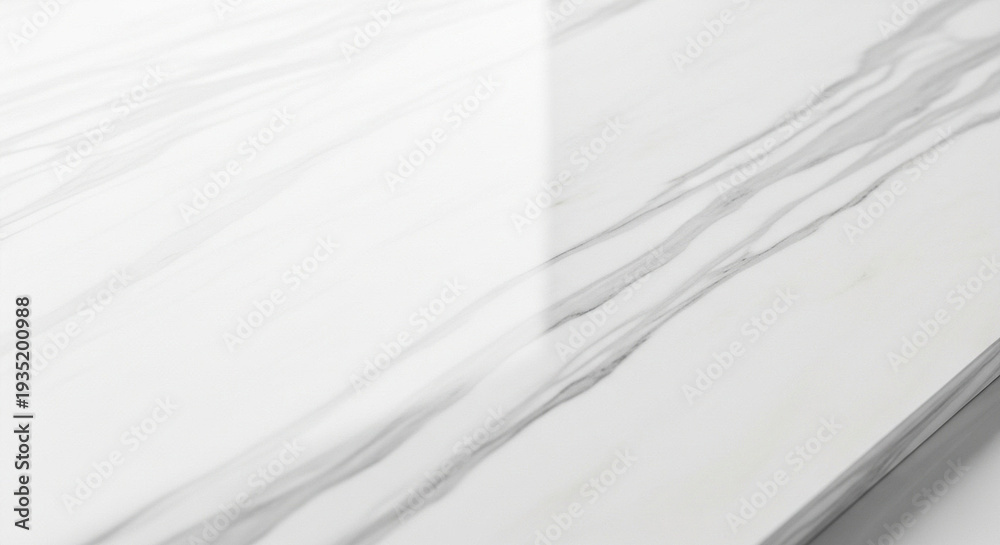 Obraz premium Closeup of white marble surface with gray veins texture