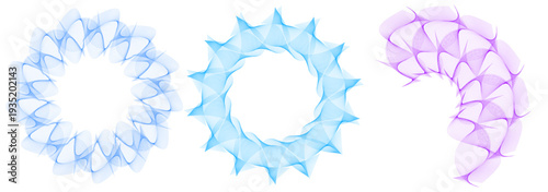 Abstract Digital Swirl Shapes — Halftone Data Flow Pattern, Futuristic Motion, Generative Design Background