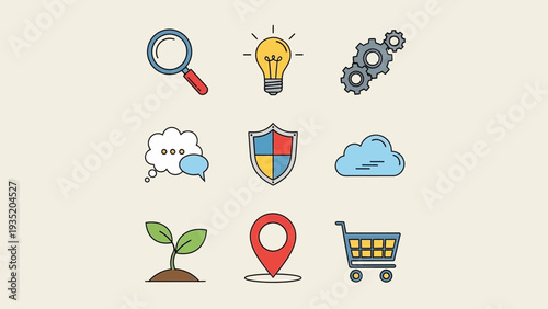 A professional young woman in business attire sits at a modern office desk while smiling warmly and working on her sleek laptop in a bright corporate environment