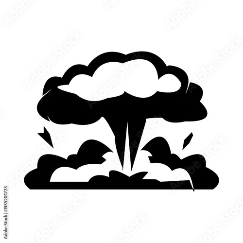 missile silhouette icon design template