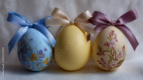 Wallpaper Mural Ribbons and egg gift on clean background Torontodigital.ca