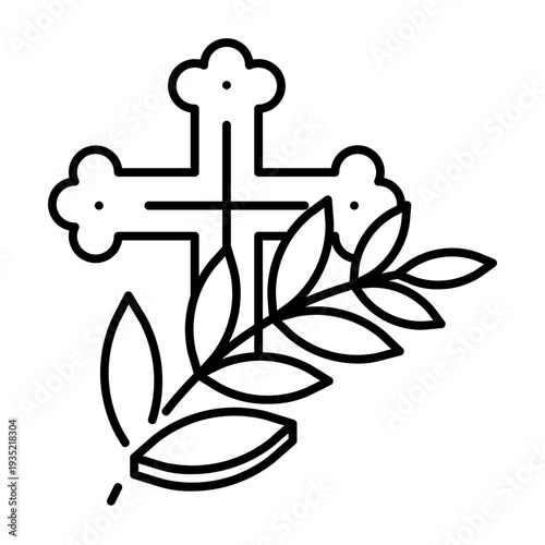 This Palm Sunday icon is suitable for Christian Events, etc
