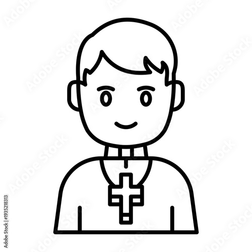 This Priest icon is suitable for Christian Events, etc