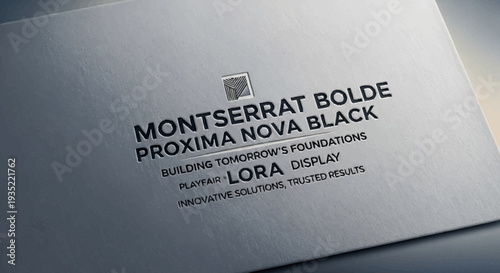 Business Card with Company Name and Logo.