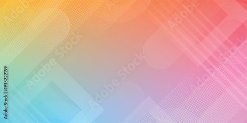 Abstract Colorful Pastel Gradient Geometric Background With Soft Shapes For Design And Web