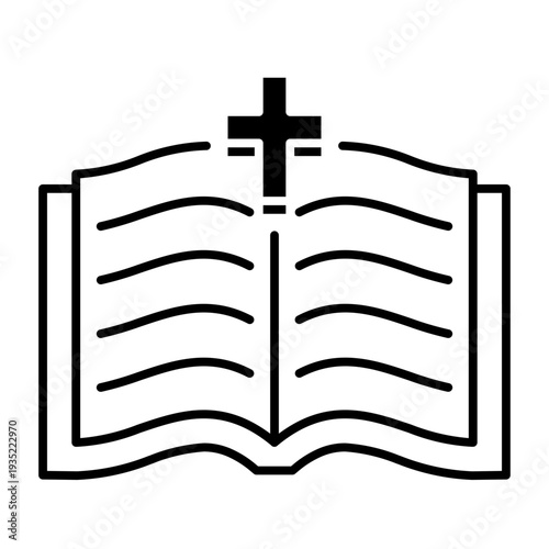 This Bible icon is suitable for Christian Events, etc