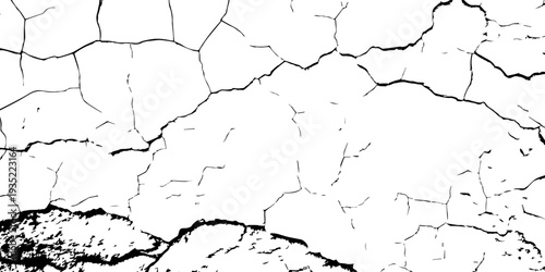 Close texture of aged concrete wall, fractured paint surface, minimal monochrome backdrop, detailed crack pattern.