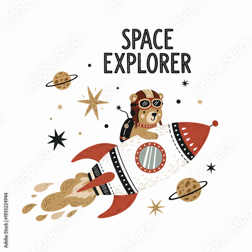 Soaring past rings of Saturn and twinkling stars, one small bear discovers that space is the ultimate playground.