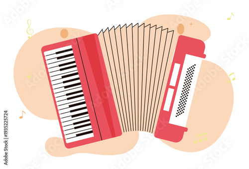 Accordion Concept Illustration Vector Style