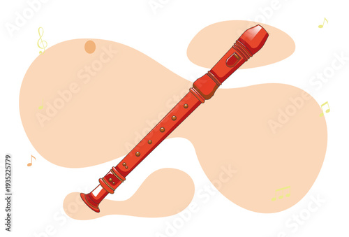 Flute Concept Illustration Vector Style