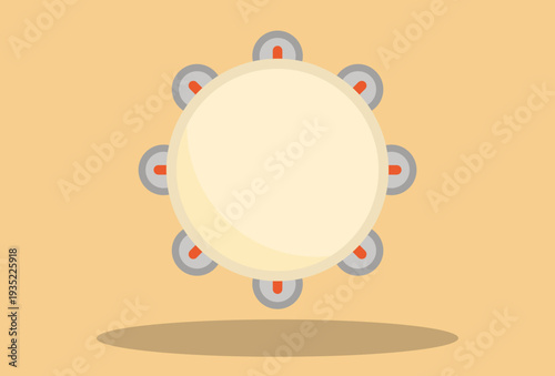 Tambourine Concept Illustration Vector Style