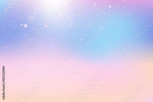 Pastel gradient background with soft bokeh lights. Dreamy colorful backdrop in pink, blue and purple tones, ideal for beauty, wellness, fashion and modern design concepts