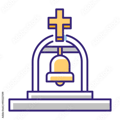 This Bell icon is suitable for Christian Events, etc