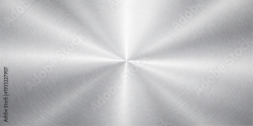 Abstract a mesmerizing metallic texture with a captivating radial brushed pattern, ideal for backgrounds and designs, offering a modern and industrial aesthetic. 