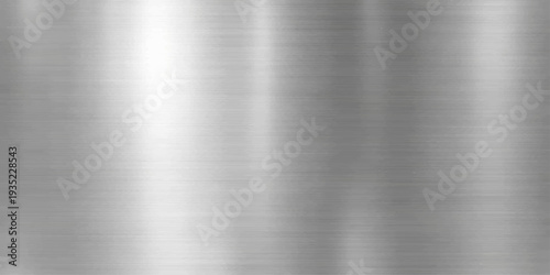 Abstract a pristine brushed metal background with a captivating blend of light and shadow, creating a versatile and sophisticated design element.