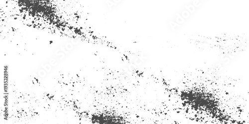 Abstract Black Grunge Texture Overlay with Random Gritty Noise Particles, Dirty Grain Background Vector for Vintage and Urban Design Use.