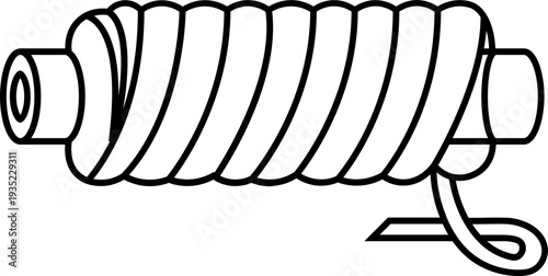 Wire Coil Icon Outline