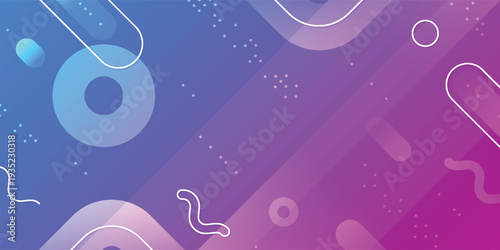 Abstract Gradient Background With Modern Colorful Shapes and Geometric Elements for Creative Design
