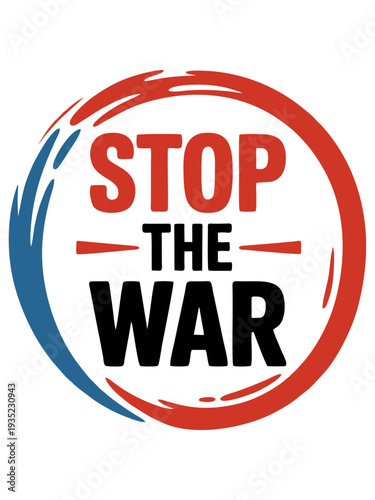 Stop The War Peace Protest Illustration