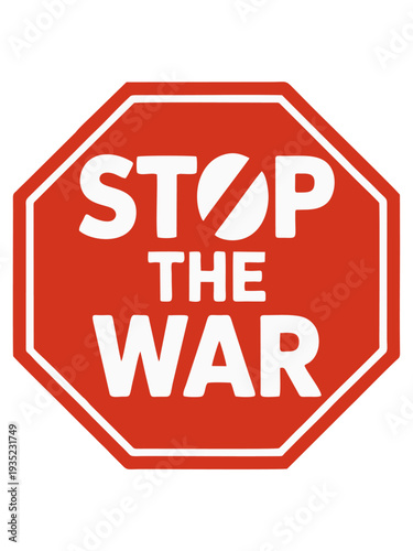 Stop The War Peace Protest Illustration