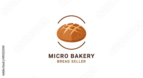 Micro Bakery Bread Seller Logo Design.