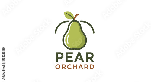 Pear Orchard Logo Design with Pear.