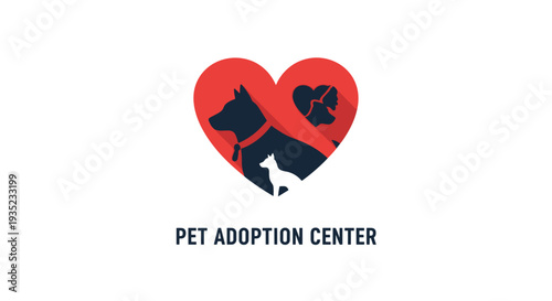 Pet Adoption Center Logo Design.