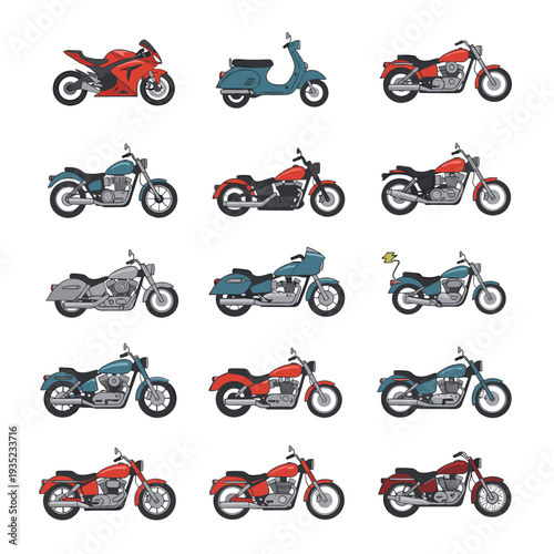 Motorcycle Collection Scooter Sport Bike Cruiser Designs